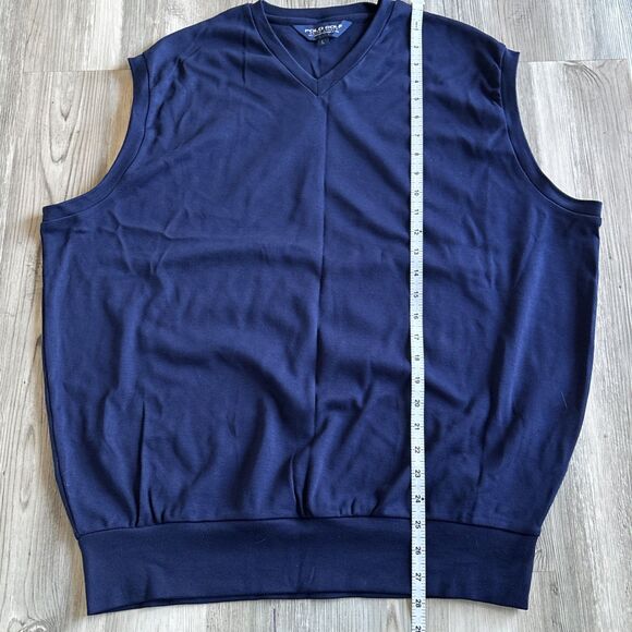 Polo Golf  Ralph Lauren V Neck Sleeveless Sweatshirt Pullover Vest Size Large - Picture 7 of 8